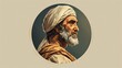 © Khuram Ibn Sabir - Averroes Muslim Philosopher Illustration - Ibn Rushd Biography Profile , Islamic Scientist -Fictional