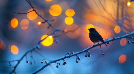 Wall Mural - even the normally chatty arctic birds were silenced during the unrelenting polar night a testament t