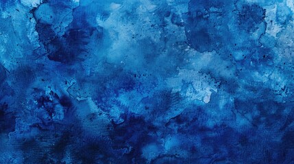 Wall Mural - Dark blue watercolor. Generative AI