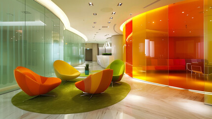 Poster - modern office interior design
