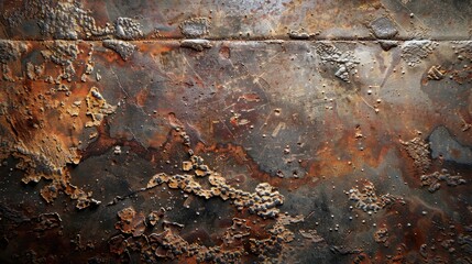 Canvas Print - Old metal texture. Generative AI