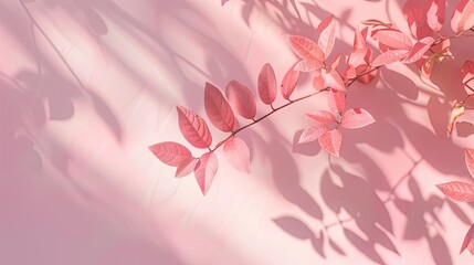 Wall Mural - Pastel pink background. Generative AI