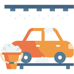 Canvas Print - Car Wash Icon