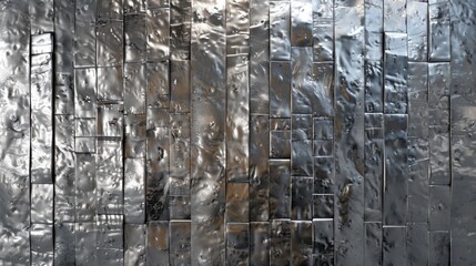 Wall Mural - Textured silver background. Generative AI