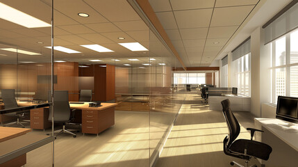Poster - modern office interior design