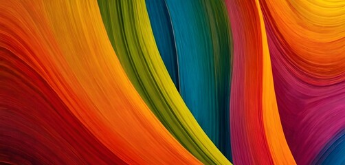 Wall Mural - Abstract colorful background  with wavy lines textures