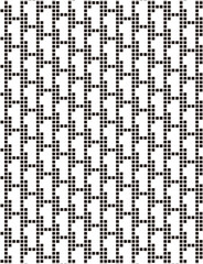 Poster - black and white seamless pattern, square pixelate background. Vector Format 
