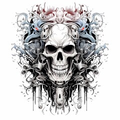 Wall Mural - skull army art illustration