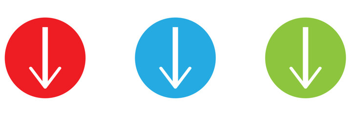 Download icon set. Download vector icon