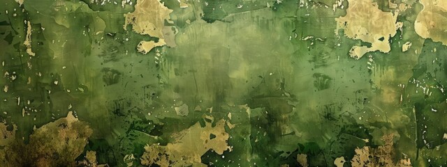 Wall Mural - abstract grunge green army background. background texture with dark green