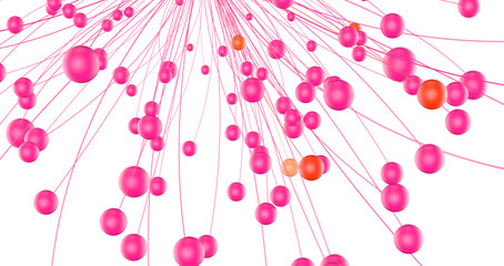 Leinwandbilder - communication network digital group connect