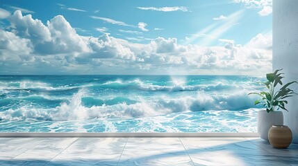Poster - beauty of an Expansive Ocean Wallpaper