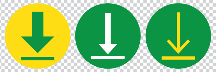 Poster - Download icon vector. Downloading sign. Download icon or install symbol. Downloading button.