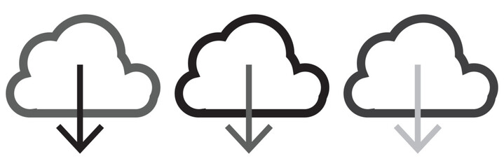 Poster - Download icon on white background. Downloading vector icon. Download icon vector. Downloading sign. Download icon vector illustration. 7891