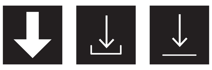 Poster - Download icon on white background. Downloading vector icon. Download icon vector. Downloading sign. Download icon vector illustration. 7891