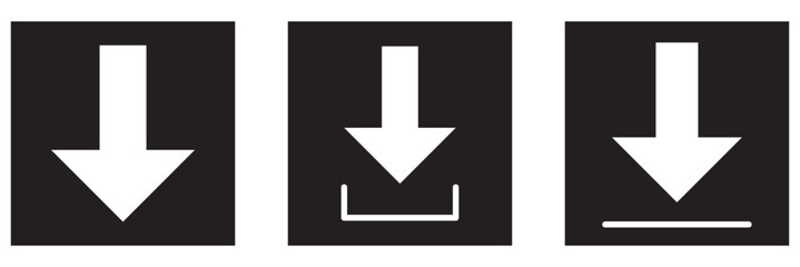 Poster - Download icon on white background. Downloading vector icon. Download icon vector. Downloading sign. Download icon vector illustration. 7891