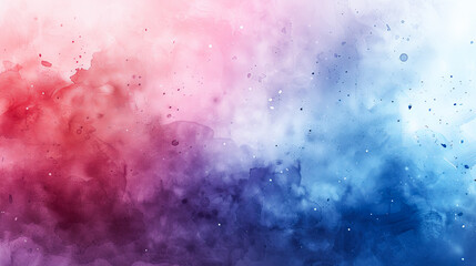 Wall Mural - abstract watercolor background. blue, pink and red colors. digital art painting.