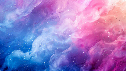 Wall Mural - abstract background of acrylic paints in pink, blue and purple colors.