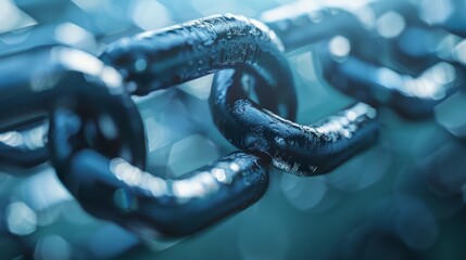 Poster - An abstract representation of blockchain's decentralized nature, emphasizing its resistance to censorship and manipulation.