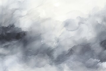 Wall Mural - Grey art background. Watercolor print. Generative AI