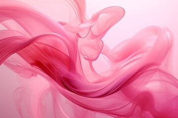 Wall Mural - A pink abstract painting. Generative AI