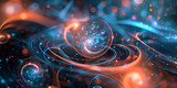 Fototapeta  - Cosmic Swirls: Mysteries of the Universe
