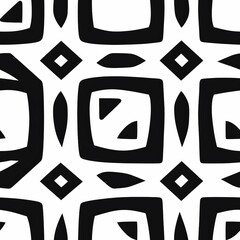 Poster - High quality abstract african tile pattern seamless design illustration on white background