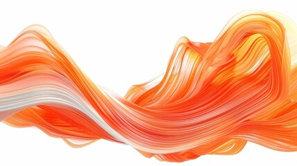 Canvas Print - a wave of orange, yellow, and white hues against a clean white backdrop Incorporate text or add a bottom right clipping here