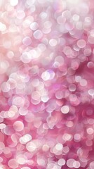 Poster - Soft pink bokeh background with a blurred light effect. Suitable for gentle and romantic themes