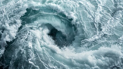 Wall Mural - the furious whirlpool creates a symphony of sound the crashing waves and rushing water merging into 