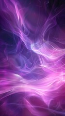 Poster - Abstract purple light waves on dark background. Perfect for artistic, design, and background themes. Ideal for digital wallpapers and creative projects