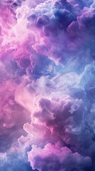 Poster - Surreal pink and blue cloudscape, perfect for dreamy and ethereal designs