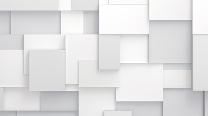 Wall Mural - Abstract geometric white and grey rectangle and square pattern background for business presentations, corporate events, seminars, parties, and festive designs


