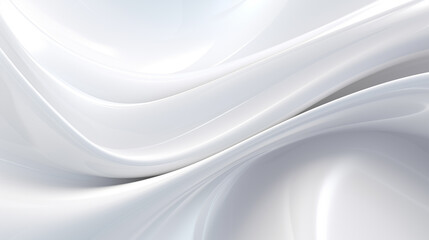Fototapete - Abstract soft shiny white gray wavy line background graphic design. Elegant white gray modern architecture art. Blurred backdrop effect back