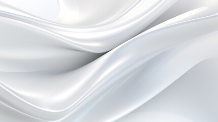 Fototapete - Abstract soft shiny white gray wavy line background graphic design. Elegant white gray modern architecture art. Blurred backdrop effect back