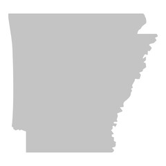 Wall Mural - a gray outline of the state of arkansas
