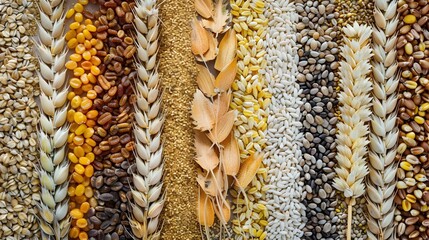 diverse grains a surreal of nature s genetic tapestry