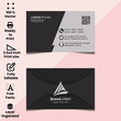 © Hurjahan - Minimalist Premium Modern vector Business Card with elegant luxury looking, corporate business card vector design template layout