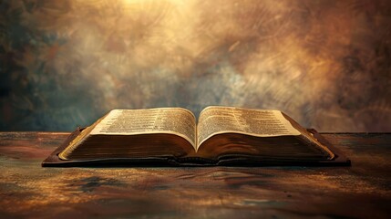 Wall Mural - sacred first book of the bible symbolizing christian faith and doctrine conceptual photography