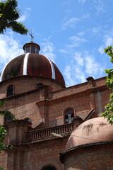 Stone church with a sky in Barrancabermeja Colombia