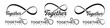 © gemilang - together Infinity logo design, wordmark together with Infinity icon combination, vector illustration