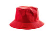 © Lusi_mila - red bucket hat isolated on white