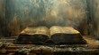 © Bijac - sacred first book of the bible symbolizing christian faith and doctrine conceptual photography