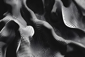 Wall Mural - Dot work abstract shapes, black grain texture, Abstract stipple sand effect, gradient from dots. Vector illustration.