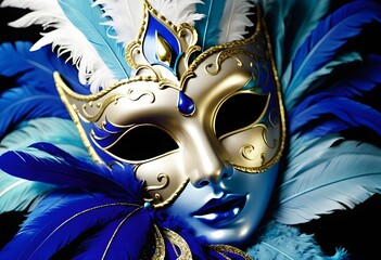 Mask carnival venice masquerade venetian party background theater purim costume in italy