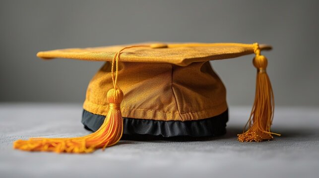 A mortarboard, also known as a graduation cap, is a type of academic headwear that is worn by graduates of universities and colleges