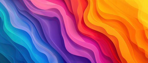 Wall Mural - Abstract colorful waves and curves texture background, illustration for webdesign or business