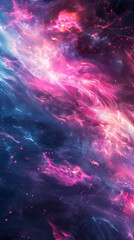 A pink and blue nebula with swirling smoke, dark fantasy, ultra realistic wallpaper in the style of cinematic