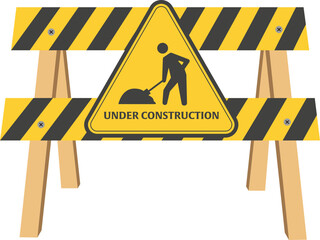 flat under construction sign