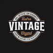 © pervector - Elegant Vintage Retro Badge Label Emblem Logo design inspiration